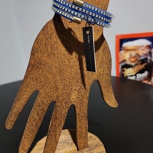 NWT - Marc Jacobs Blue Crystal Wrap Bracelet